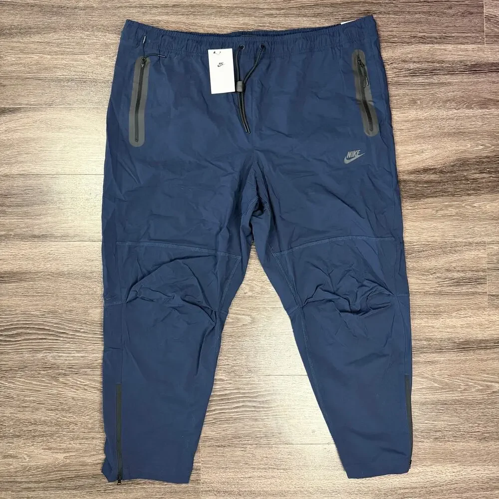 Nike Tech Woven Track Pants Joggers Navy Blue Men’s Sz 3XL HM8241-451 NWT